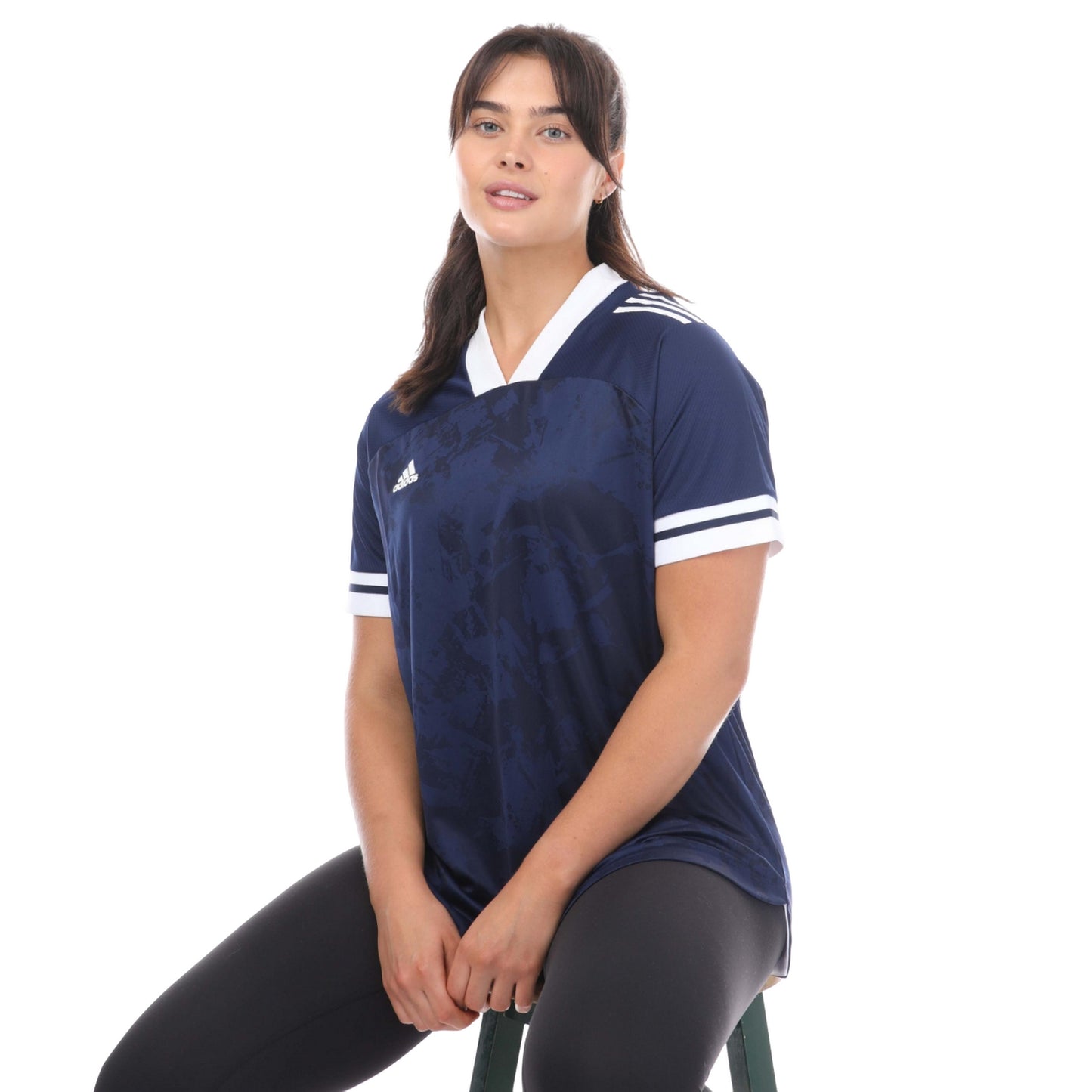 Navy-White - Lifestyle - Adidas Womens-Ladies Condivo 20 Jersey
