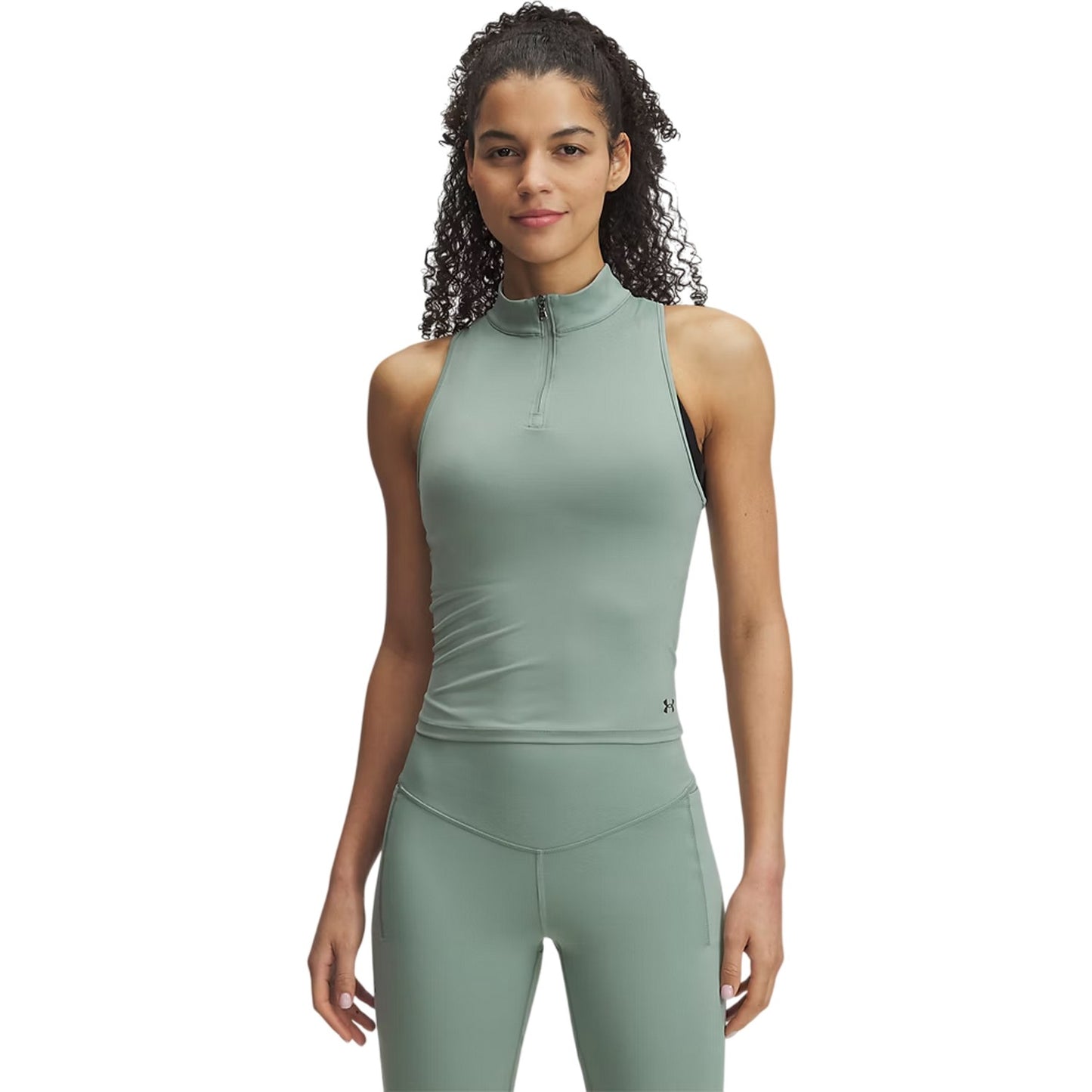Green - Front - Under Armour Womens-Ladies Vanish Slim Sleeveless Tank Top