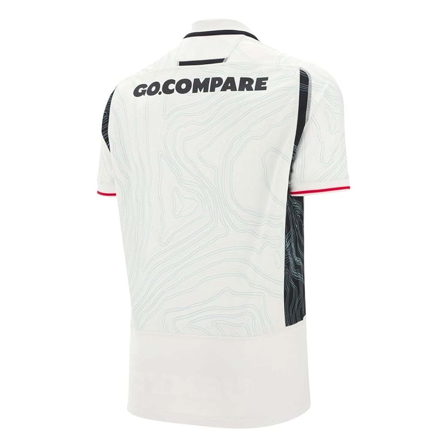 White-Black-Red - Back - Wales RU Childrens-Kids 2025-2026 Crest Away Shirt