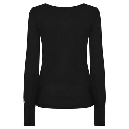 Black - Back - Puma Womens-Ladies Graphic Print Long-Sleeved T-Shirt