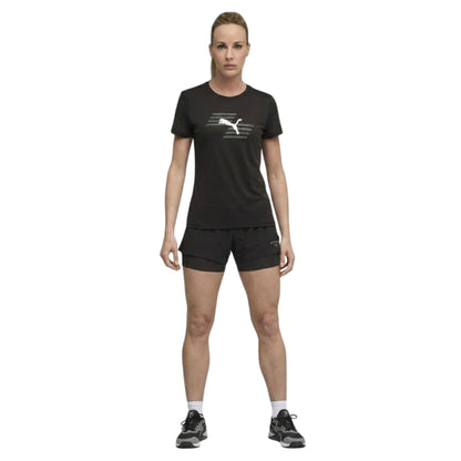 Puma Black - Pack Shot - Puma Womens-Ladies Hyrox Performance Top