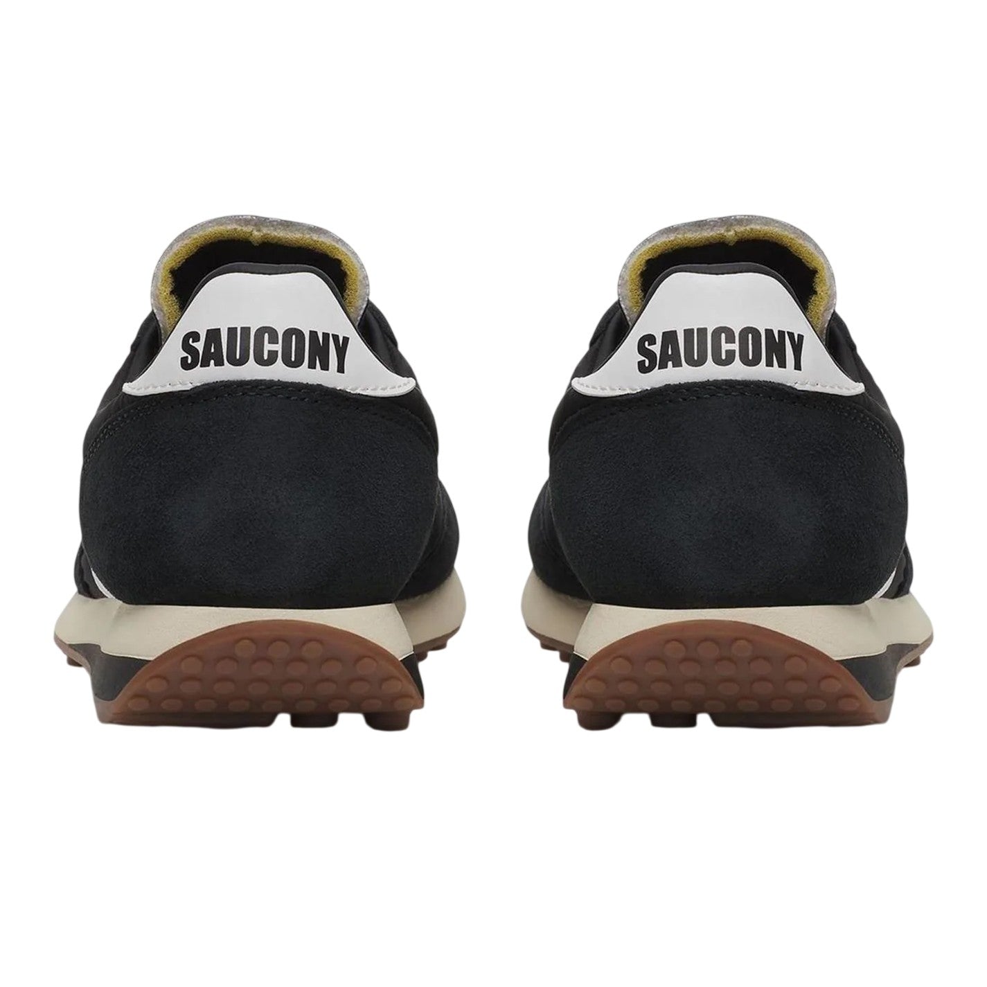 Black - Back - Saucony Mens 80 Suede Trainers