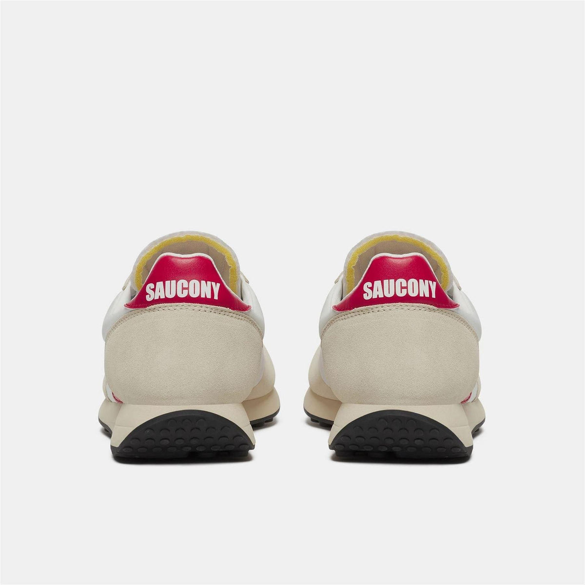 White-Red - Lifestyle - Saucony Mens 80 Suede Trainers