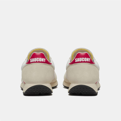 White-Red - Lifestyle - Saucony Mens 80 Suede Trainers