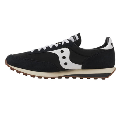 Black - Side - Saucony Mens 80 Suede Trainers