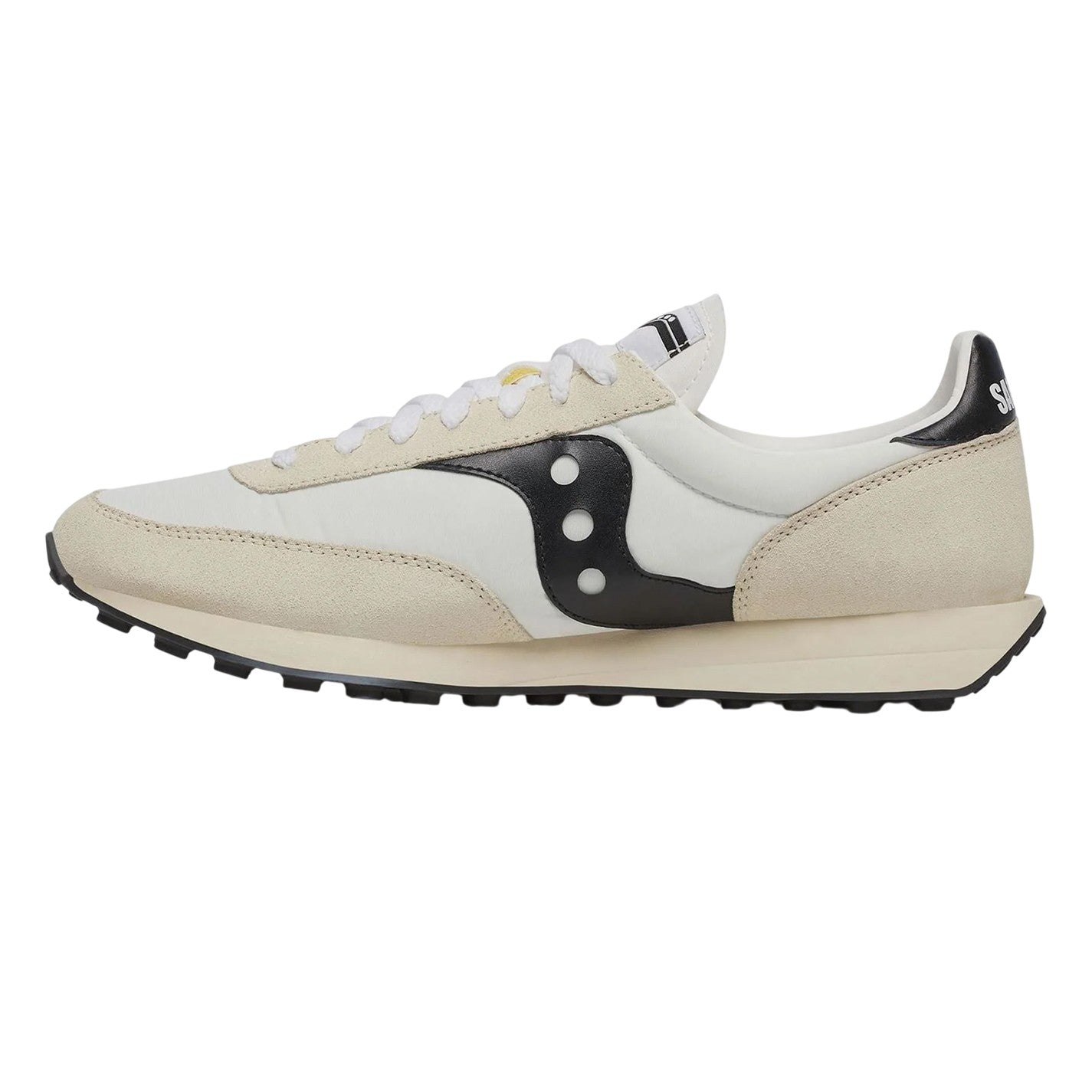 White - Side - Saucony Mens 80 Suede Trainers