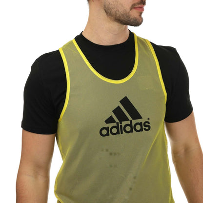 Yellow - Side - Adidas Mens Training Bib