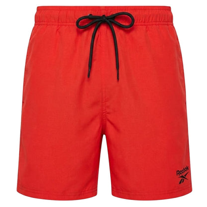 Red - Front - Reebok Mens Yale Swim Shorts
