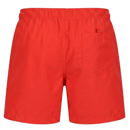 Red - Back - Reebok Mens Yale Swim Shorts