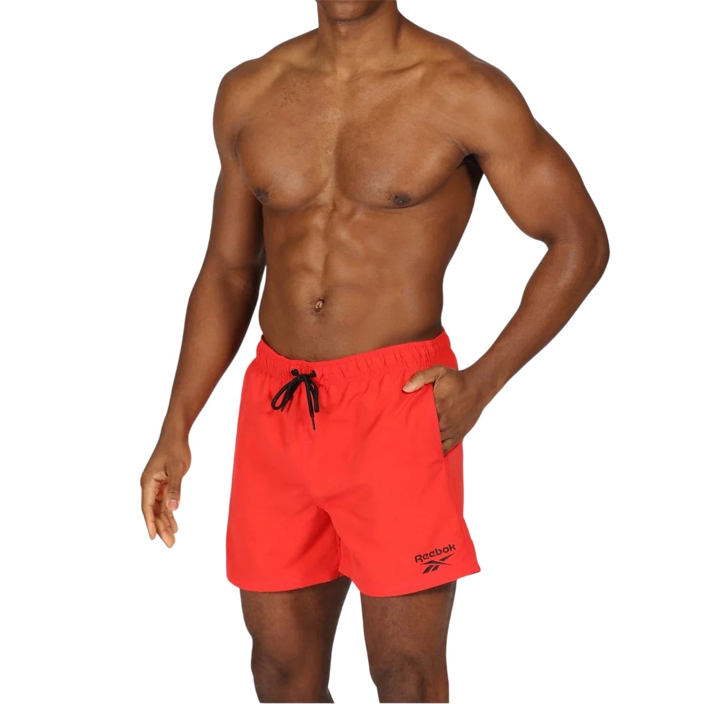 Red - Lifestyle - Reebok Mens Yale Swim Shorts