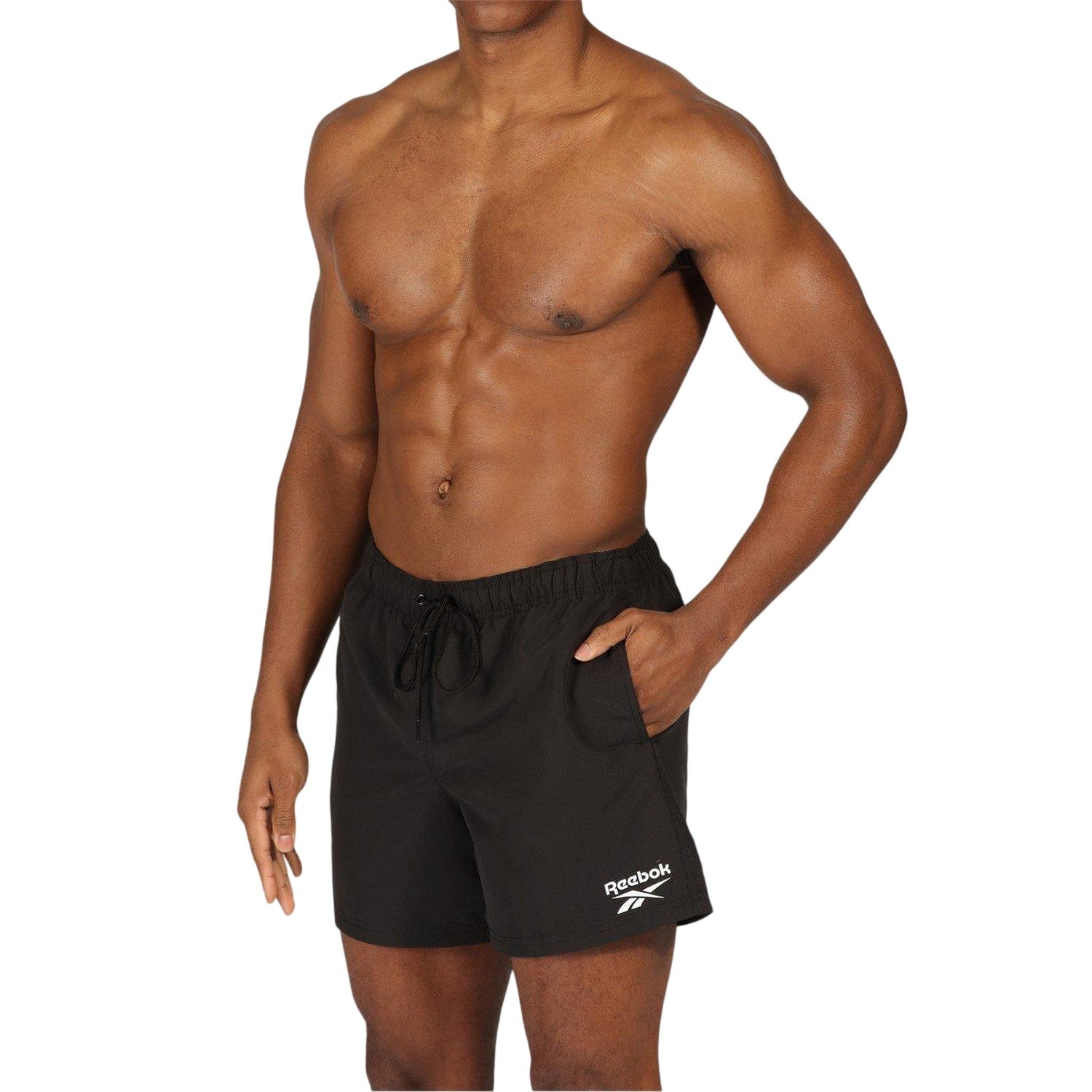 Black - Lifestyle - Reebok Mens Yale Swim Shorts