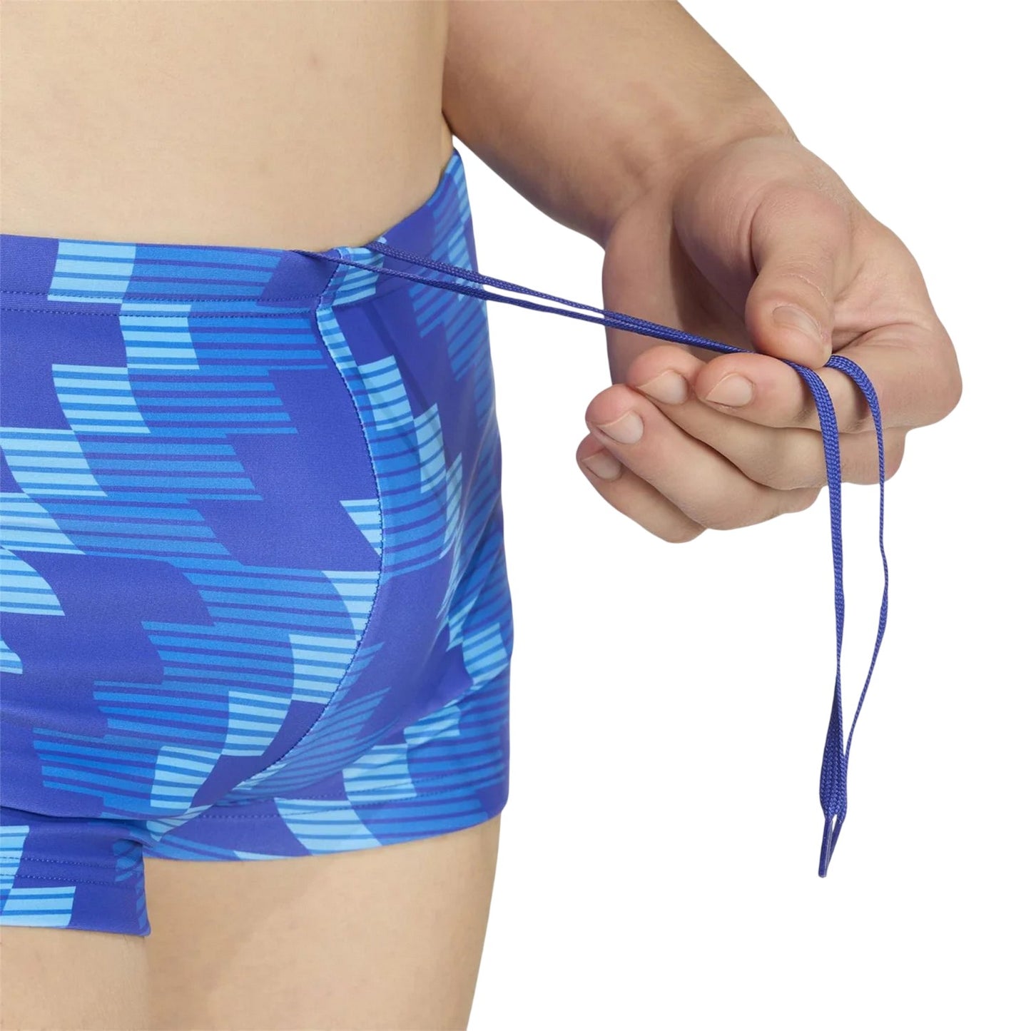 Lucid Blue - Lifestyle - Adidas Mens Geometric Swimming Trunks