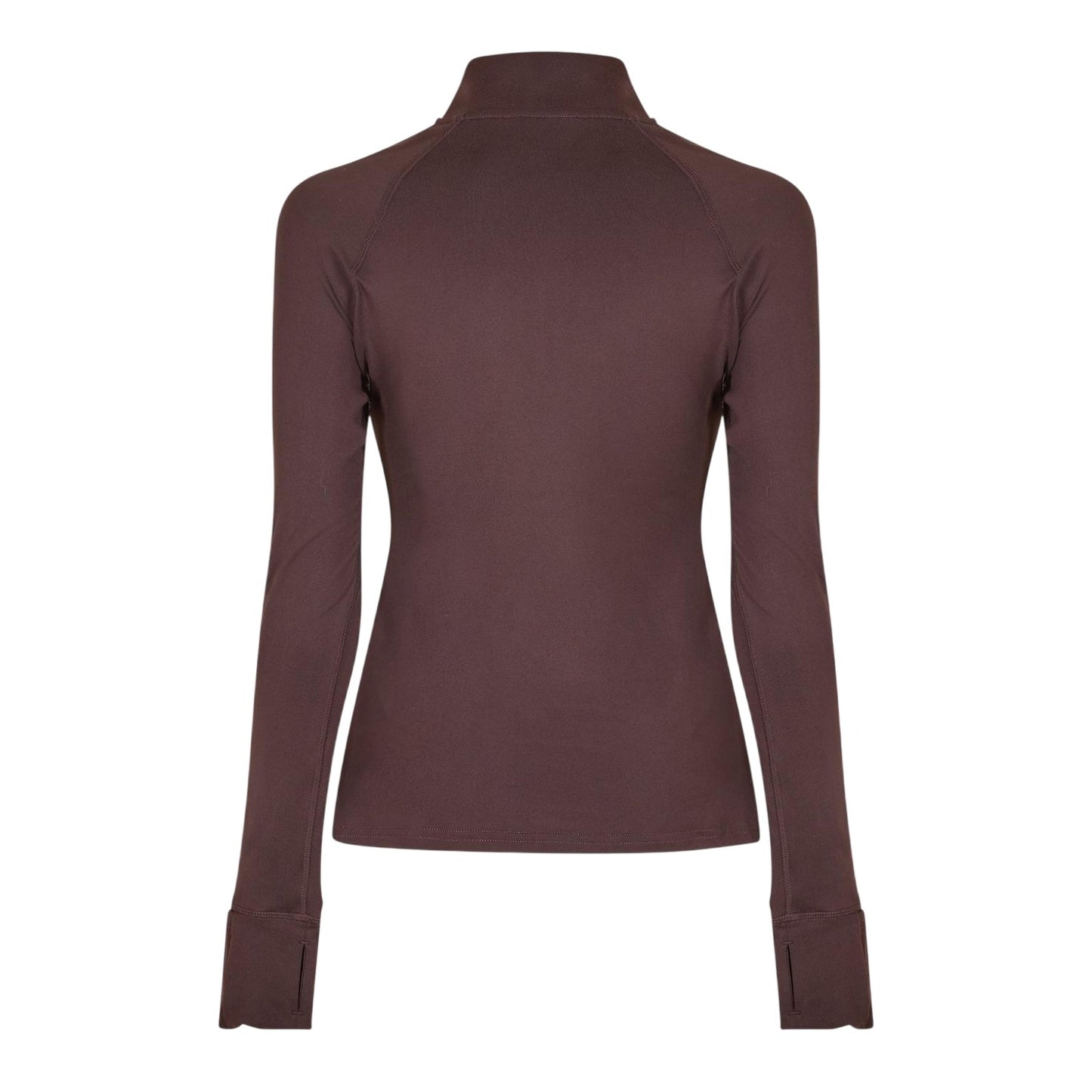 Espresso - Back - USA Womens-Ladies Plain Long-Sleeved Base Layer Top