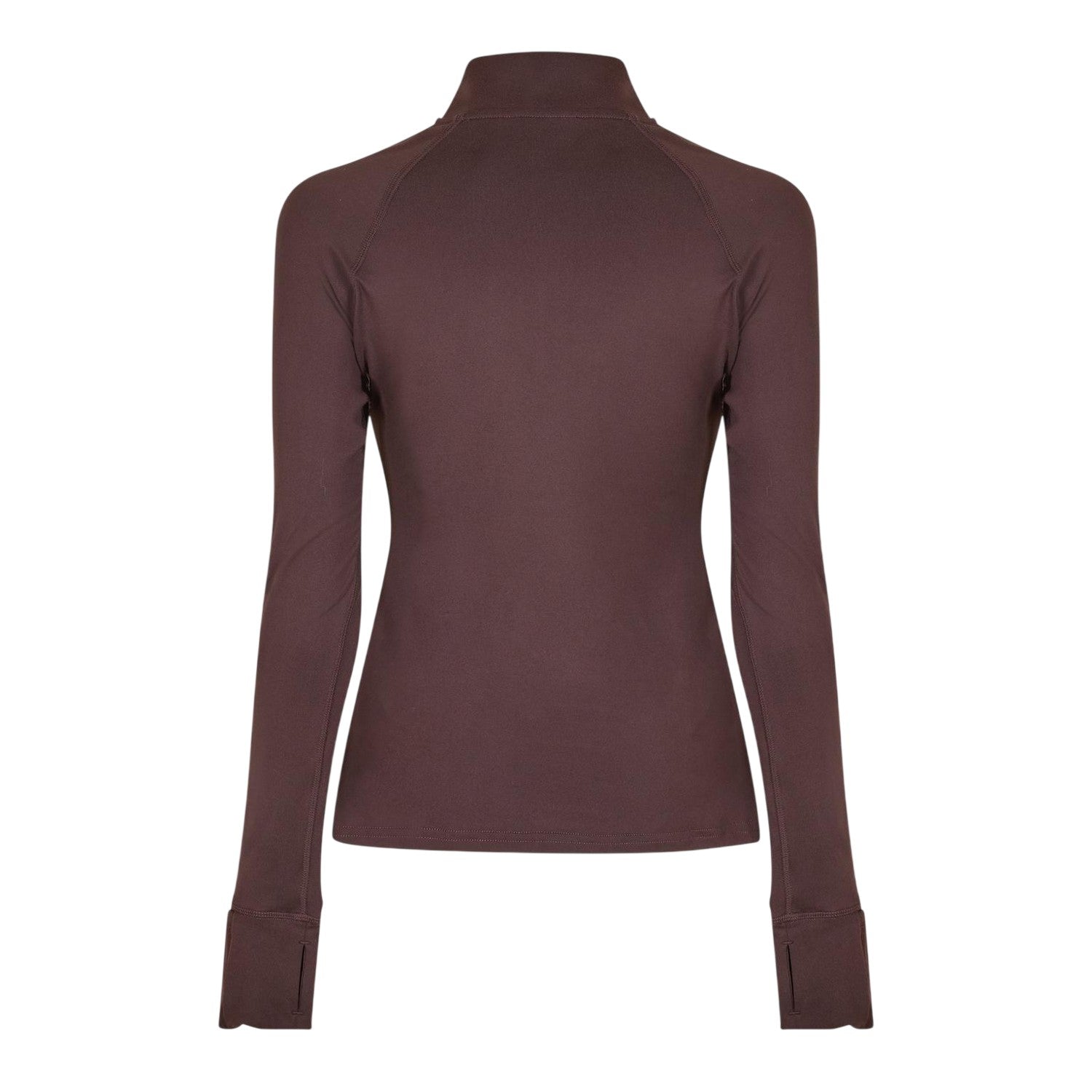 Espresso - Back - USA Womens-Ladies Plain Long-Sleeved Base Layer Top
