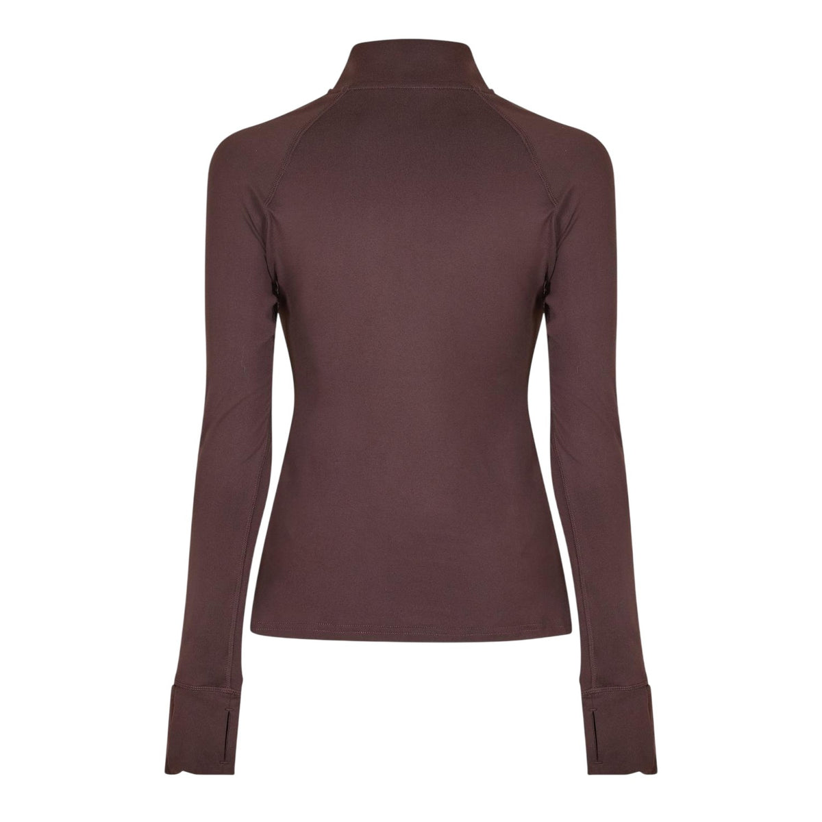 Espresso - Back - USA Womens-Ladies Plain Long-Sleeved Base Layer Top
