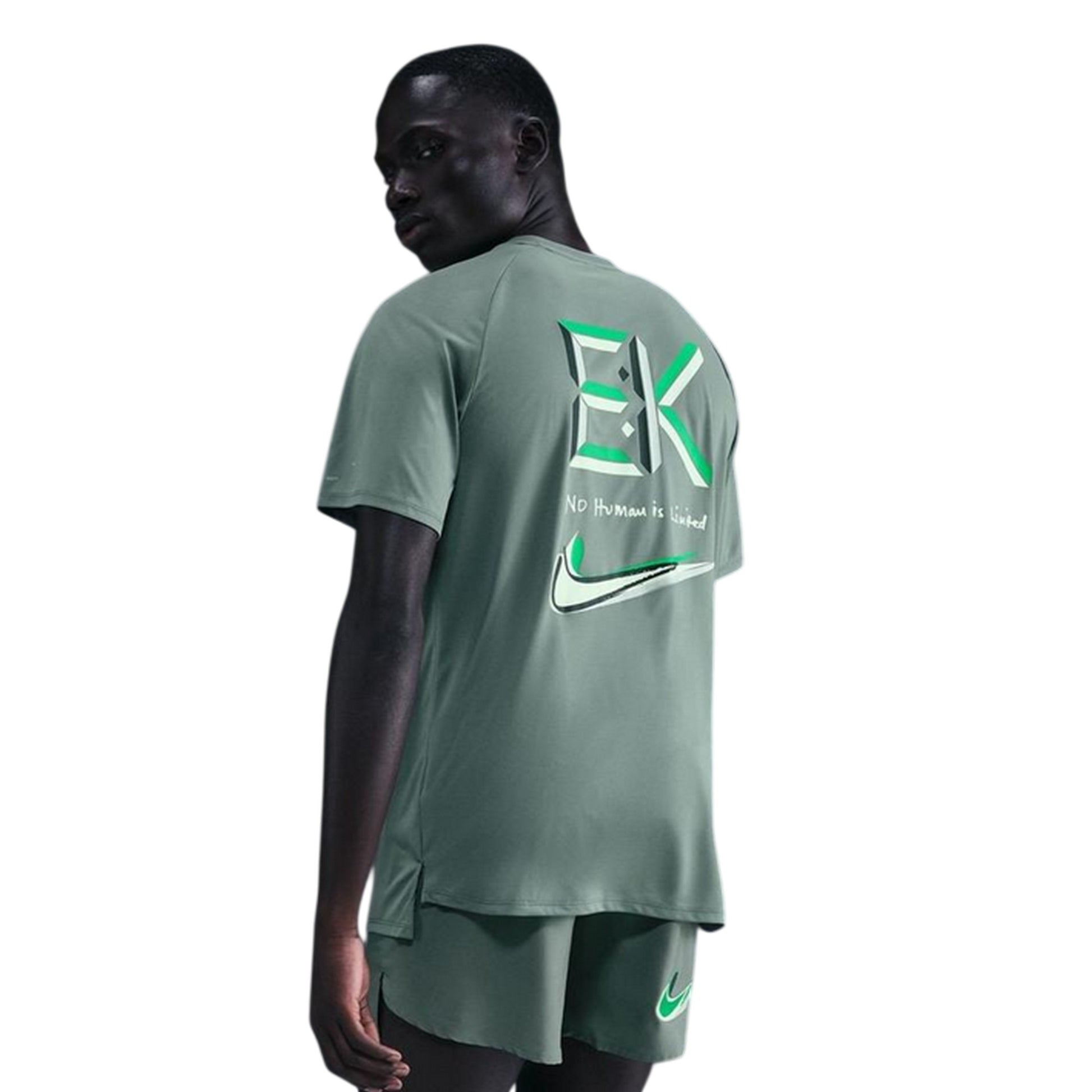 Green Clay - Back - Nike Mens Stride Dri-FIT T-Shirt