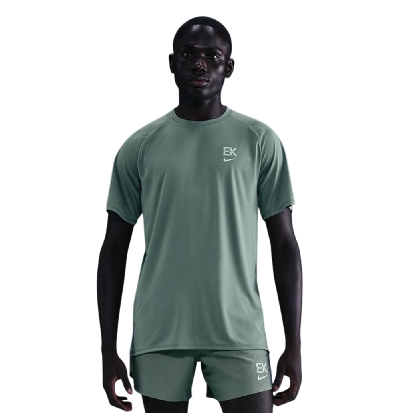 Green Clay - Front - Nike Mens Stride Dri-FIT T-Shirt