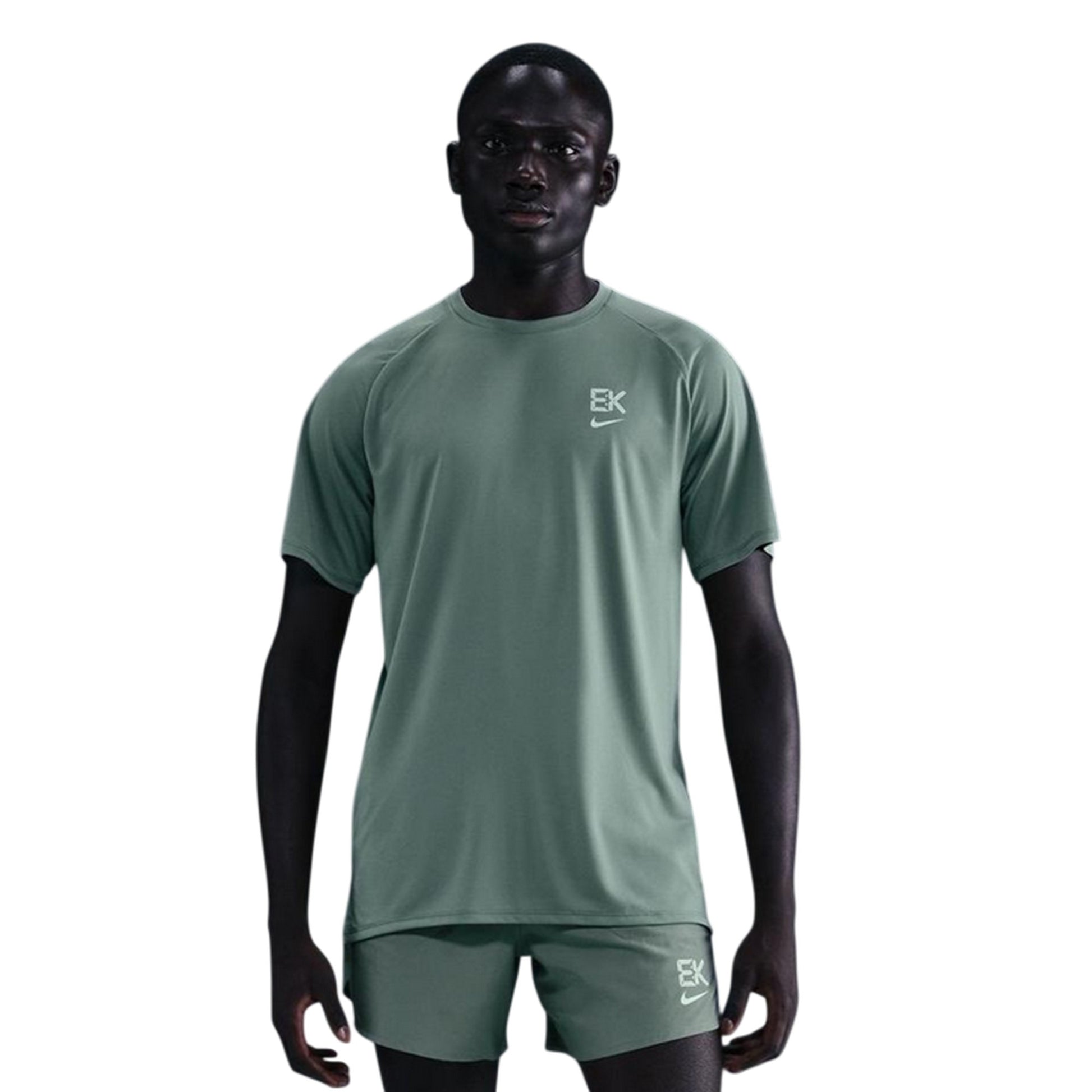 Green Clay - Front - Nike Mens Stride Dri-FIT T-Shirt