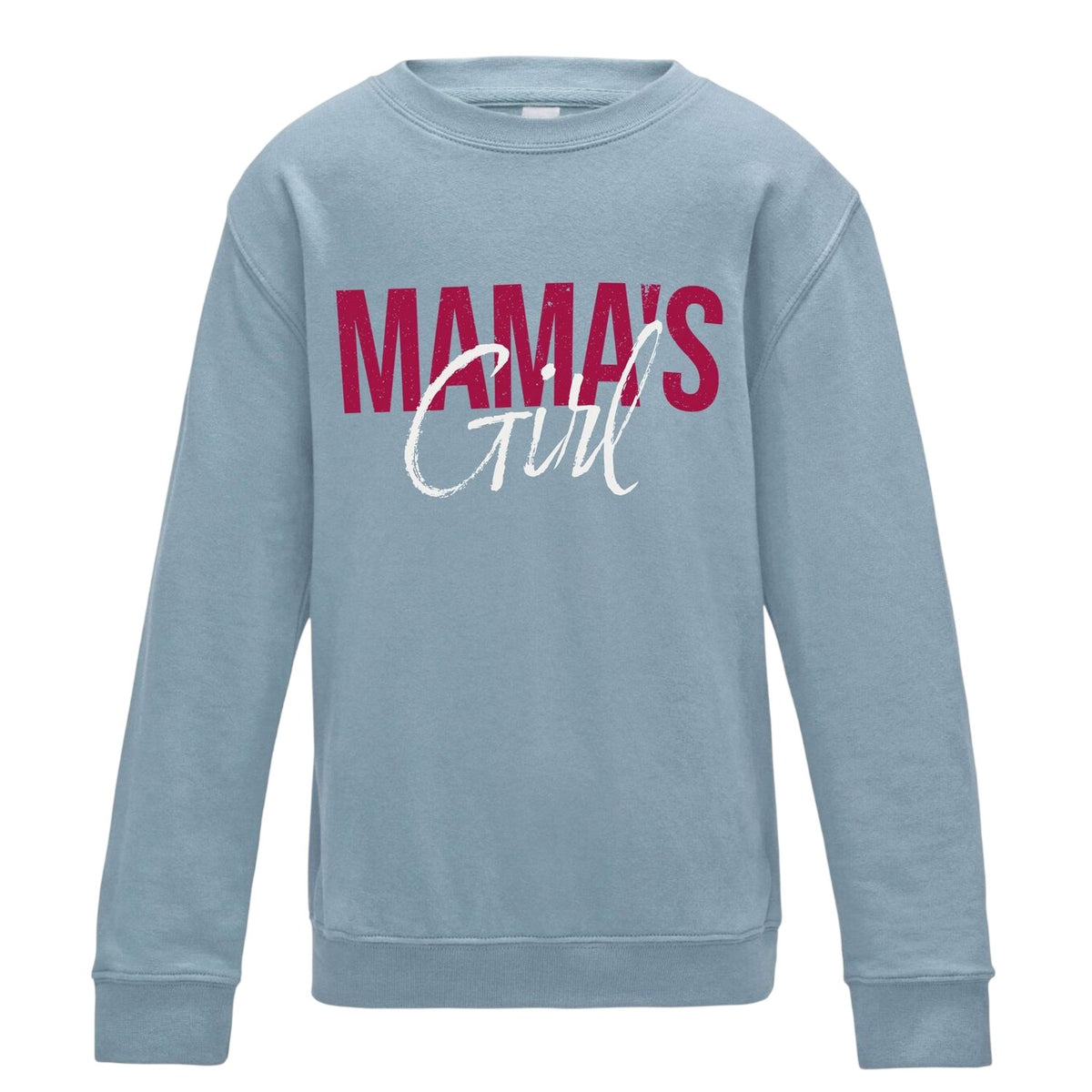 Blue - Back - AWD Girls Mama´s Girl Mothers Day Sweatshirt