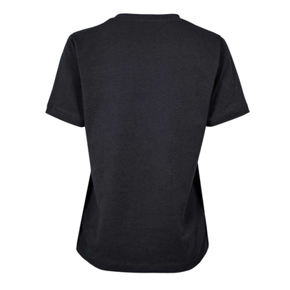 Black - Back - Biba Womens-Ladies Leopard Cotton Logo T-Shirt