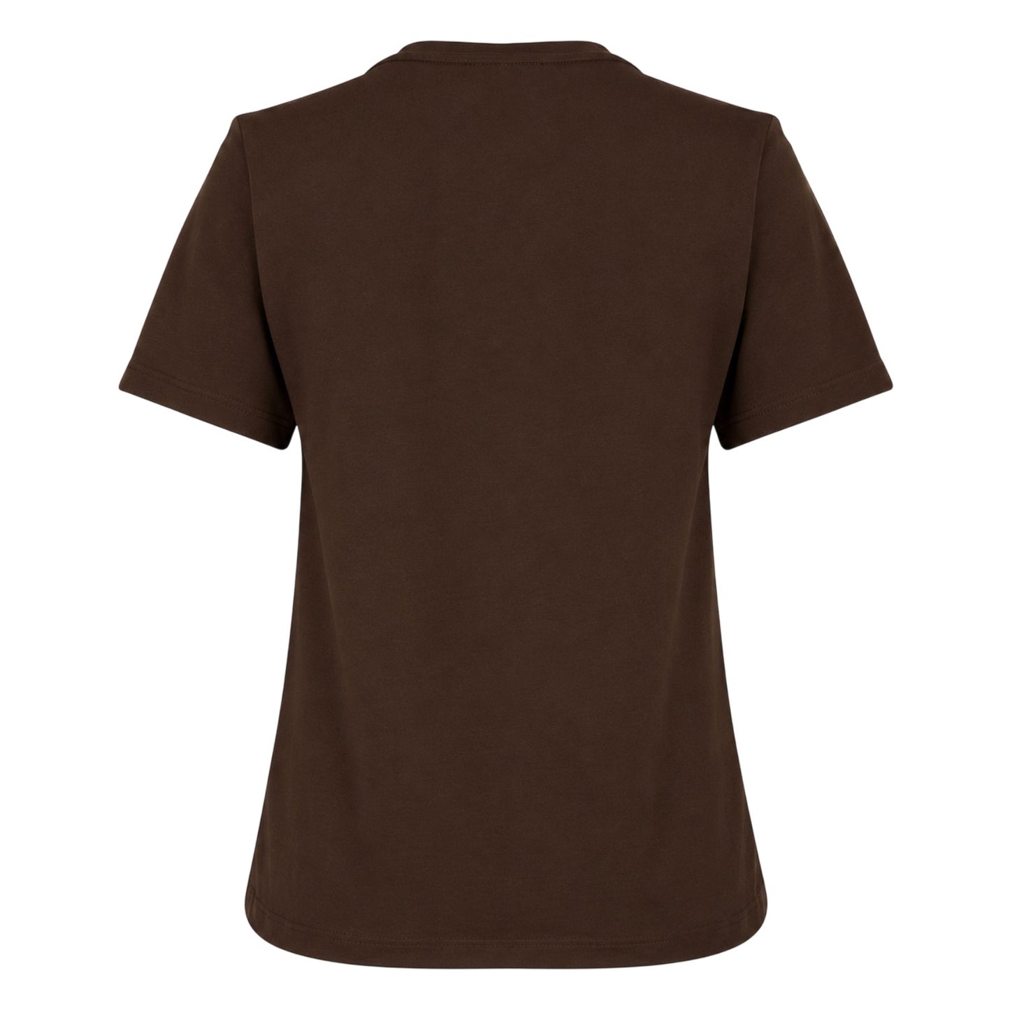 Brown - Back - Biba Womens-Ladies Leopard Cotton Logo T-Shirt