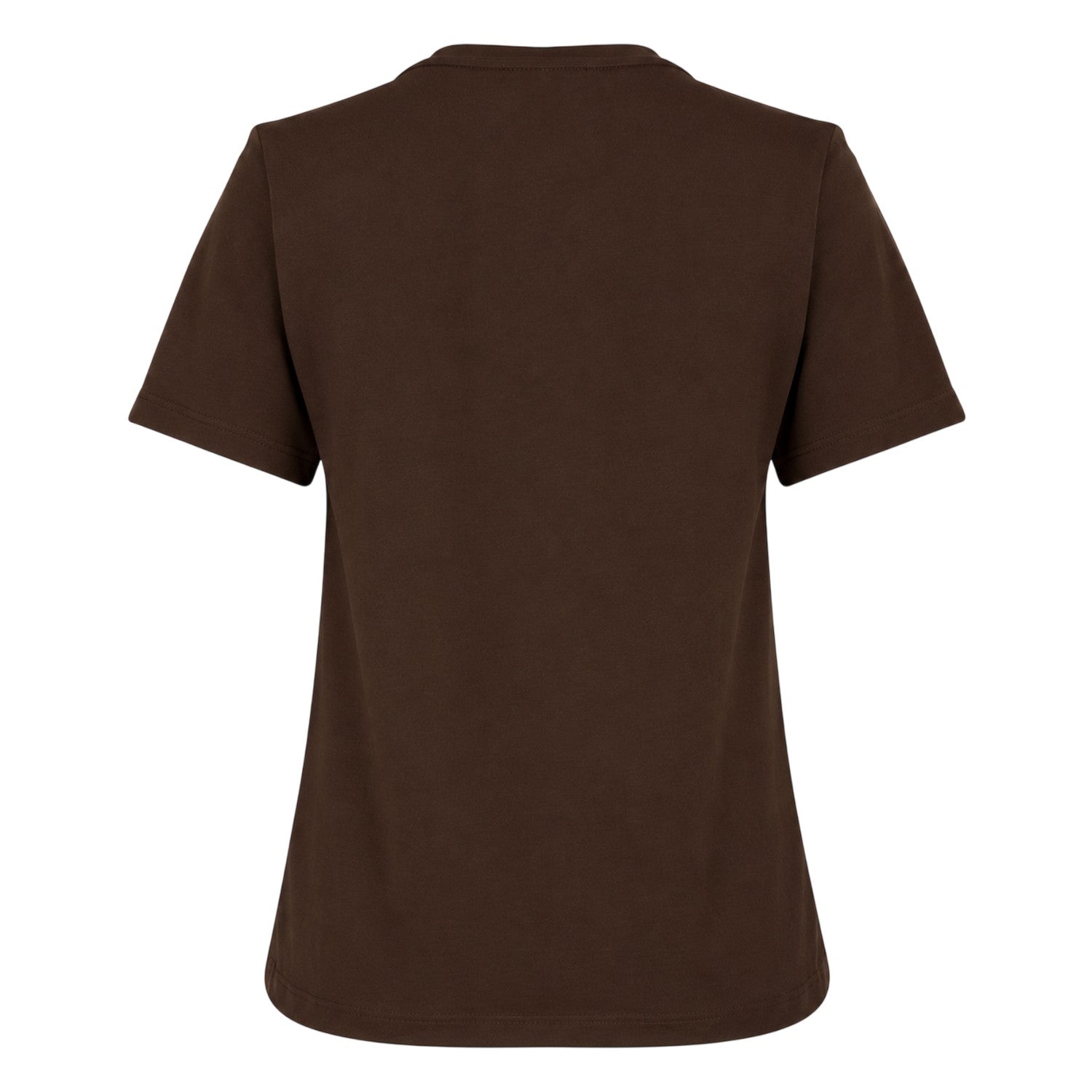 Brown - Back - Biba Womens-Ladies Leopard Cotton Logo T-Shirt