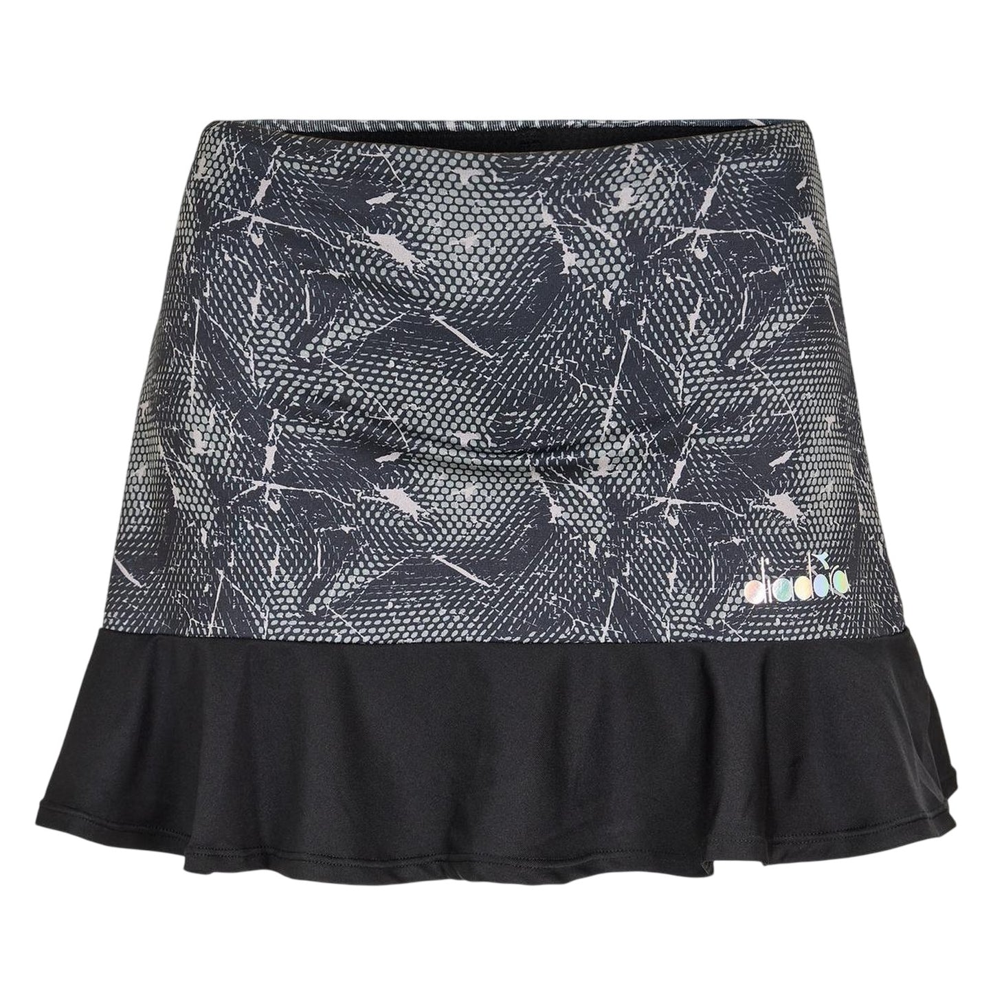 Black - Front - Diadora Womens-Ladies Abstract Tennis Skirt