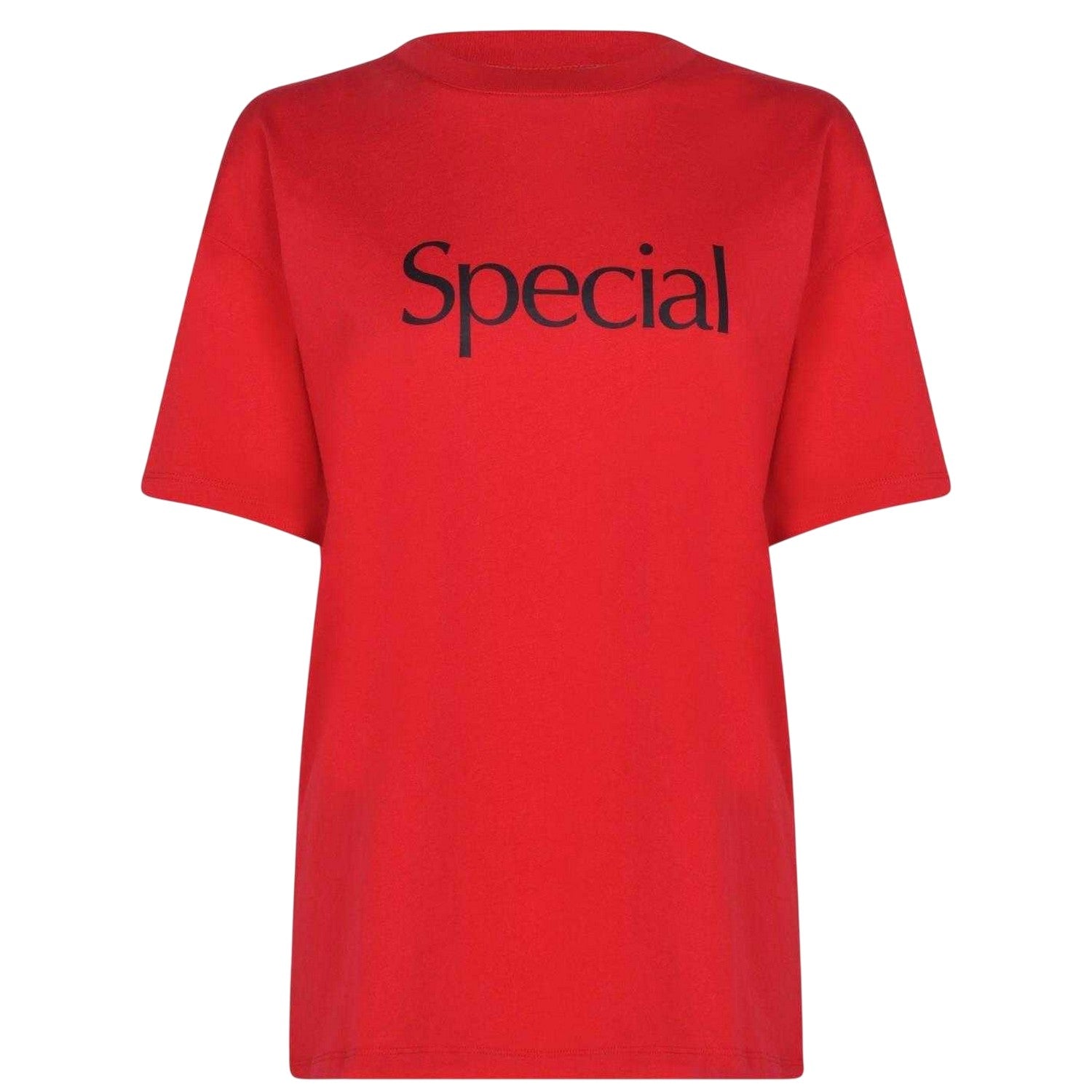 Red - Front - More Joy Womens-Ladies Special T-Shirt