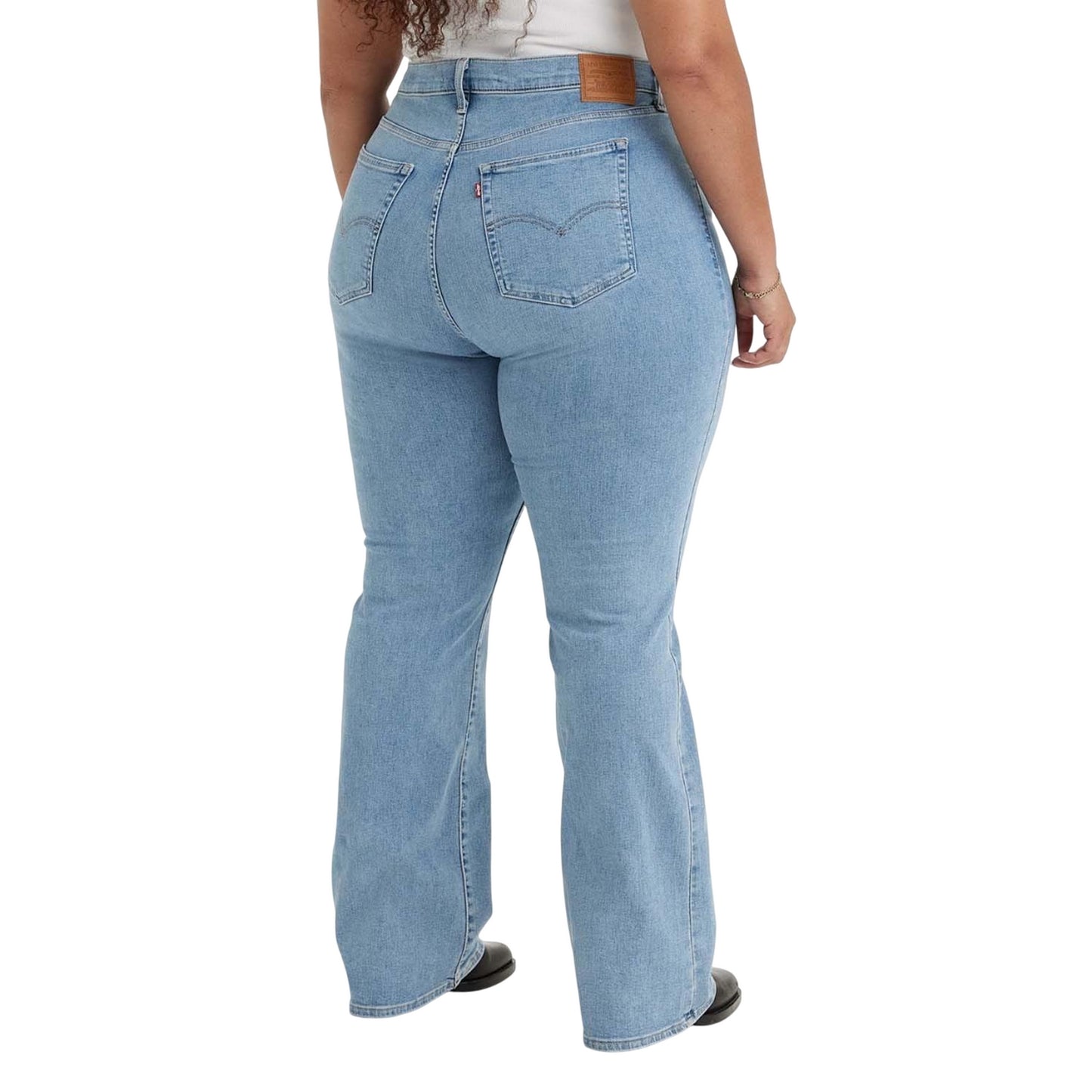 Light Blue - Back - Levis Womens-Ladies 725 High Rise Plus Bootcut Jeans