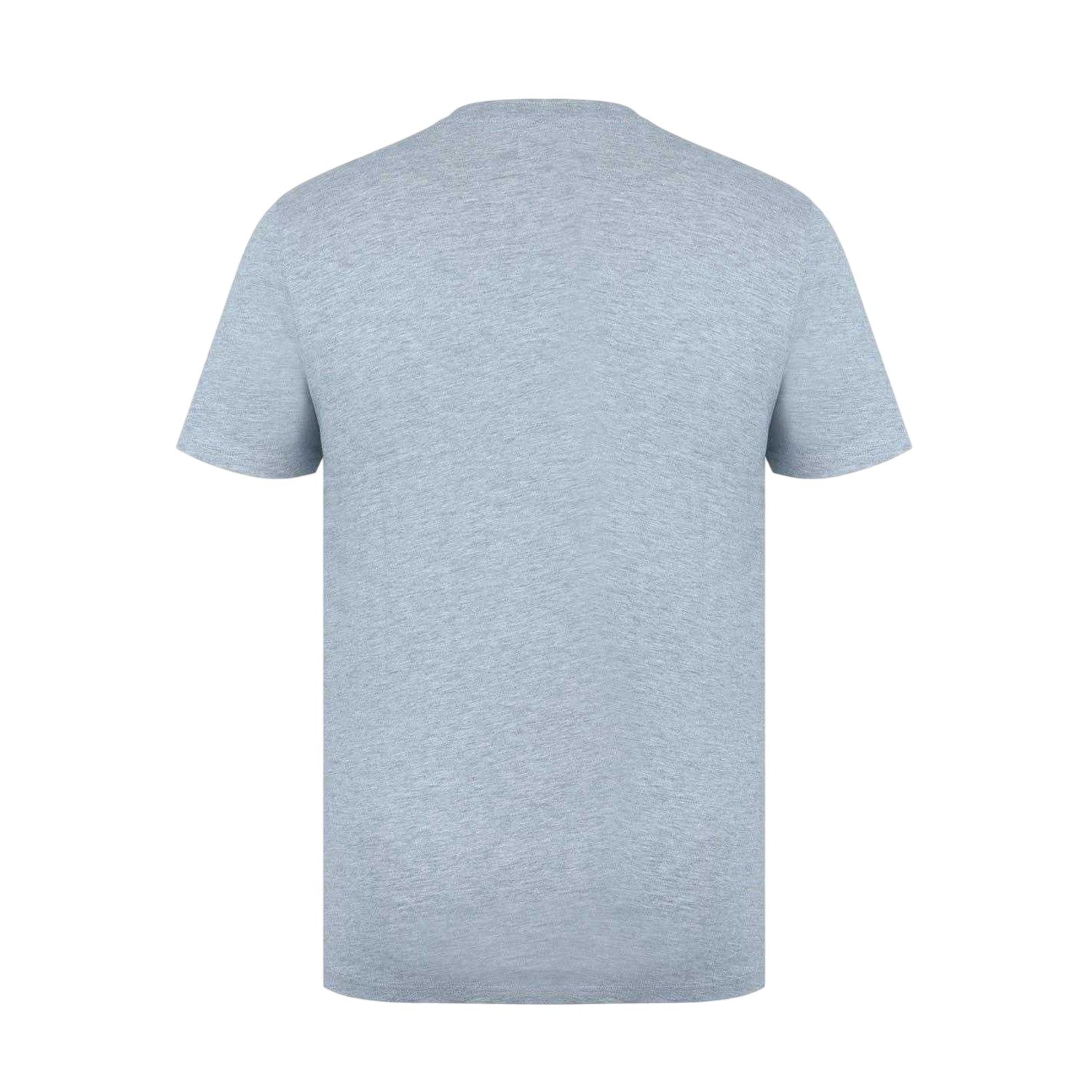 Grey Marl - Back - Lee Cooper Mens Pocket Regular T-Shirt