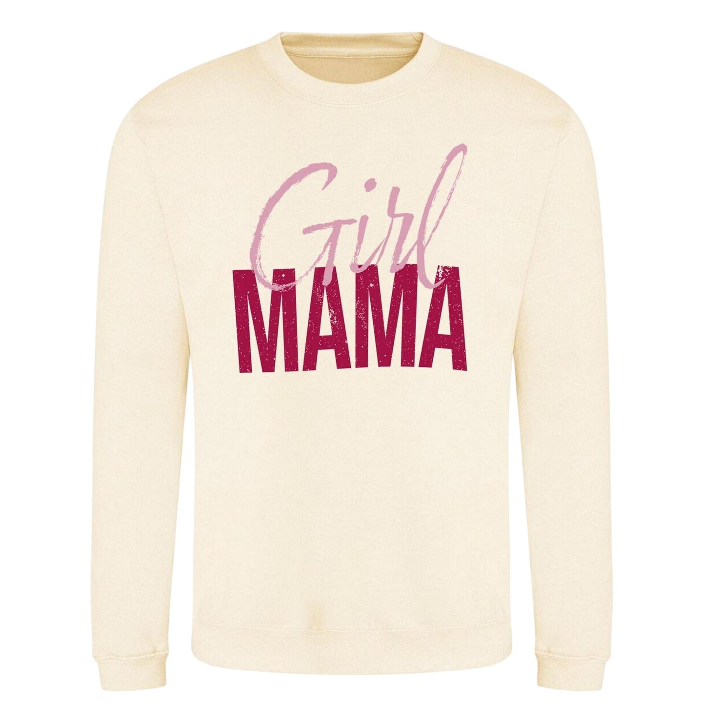 Beige - Front - AWD Womens-Ladies Mama Mothers Day Sweatshirt