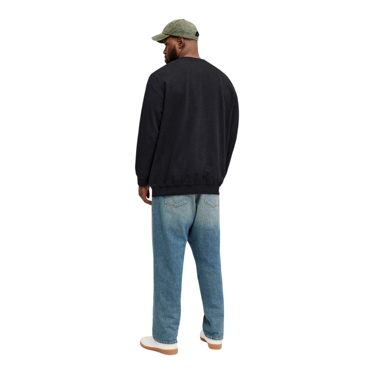 Black - Back - Jack And Jones Mens Archive Logo Sweatshirt