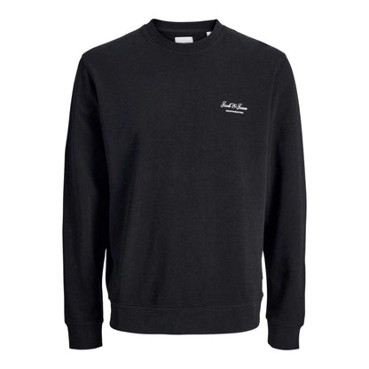 Black - Front - Jack And Jones Mens Archive Logo Sweatshirt