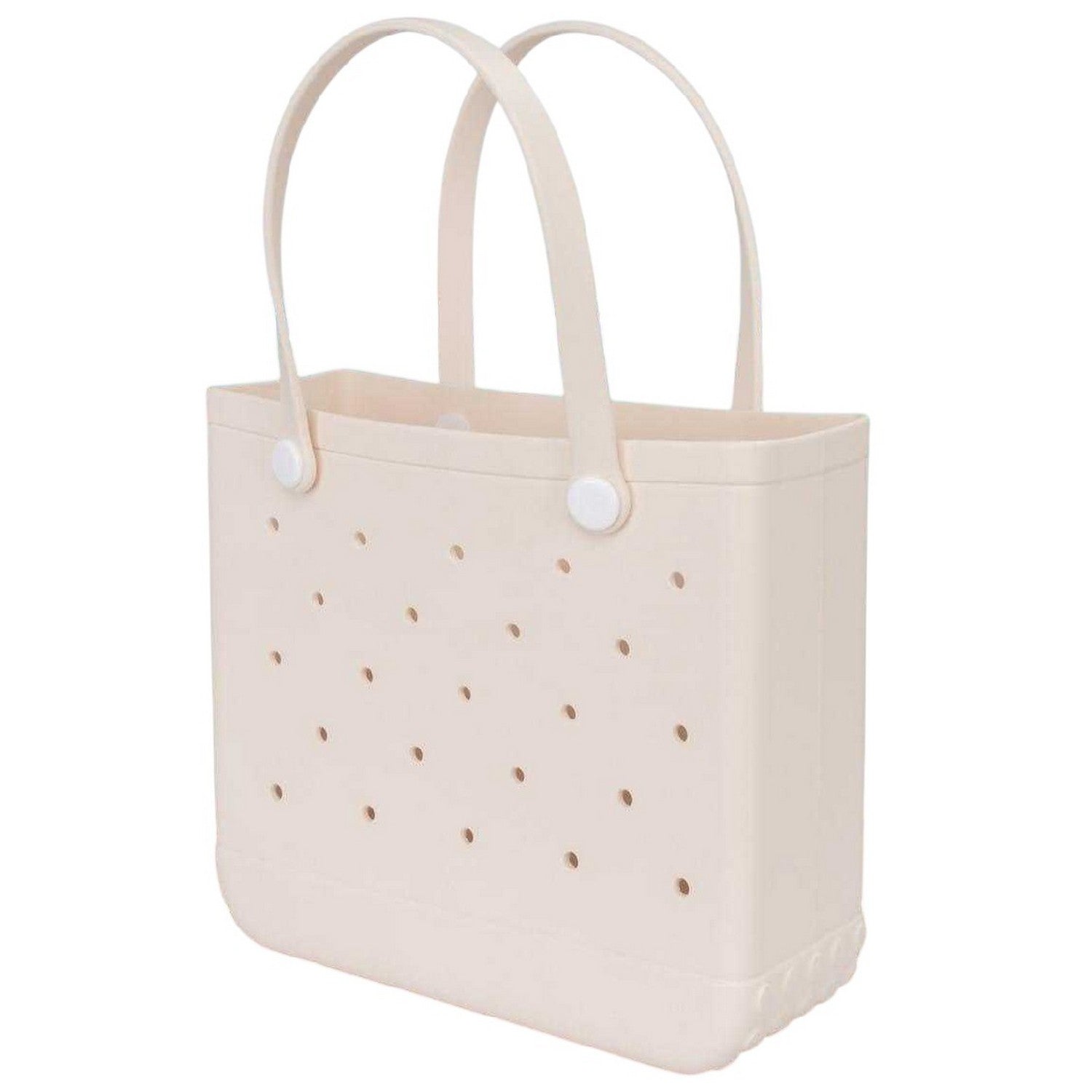 Beige - Back - Miso Perforated Beach Tote Bag