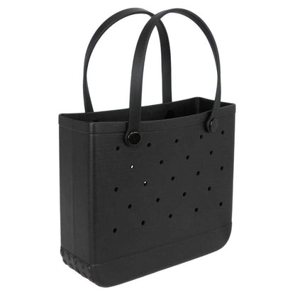 Black - Front - Miso Perforated Beach Tote Bag