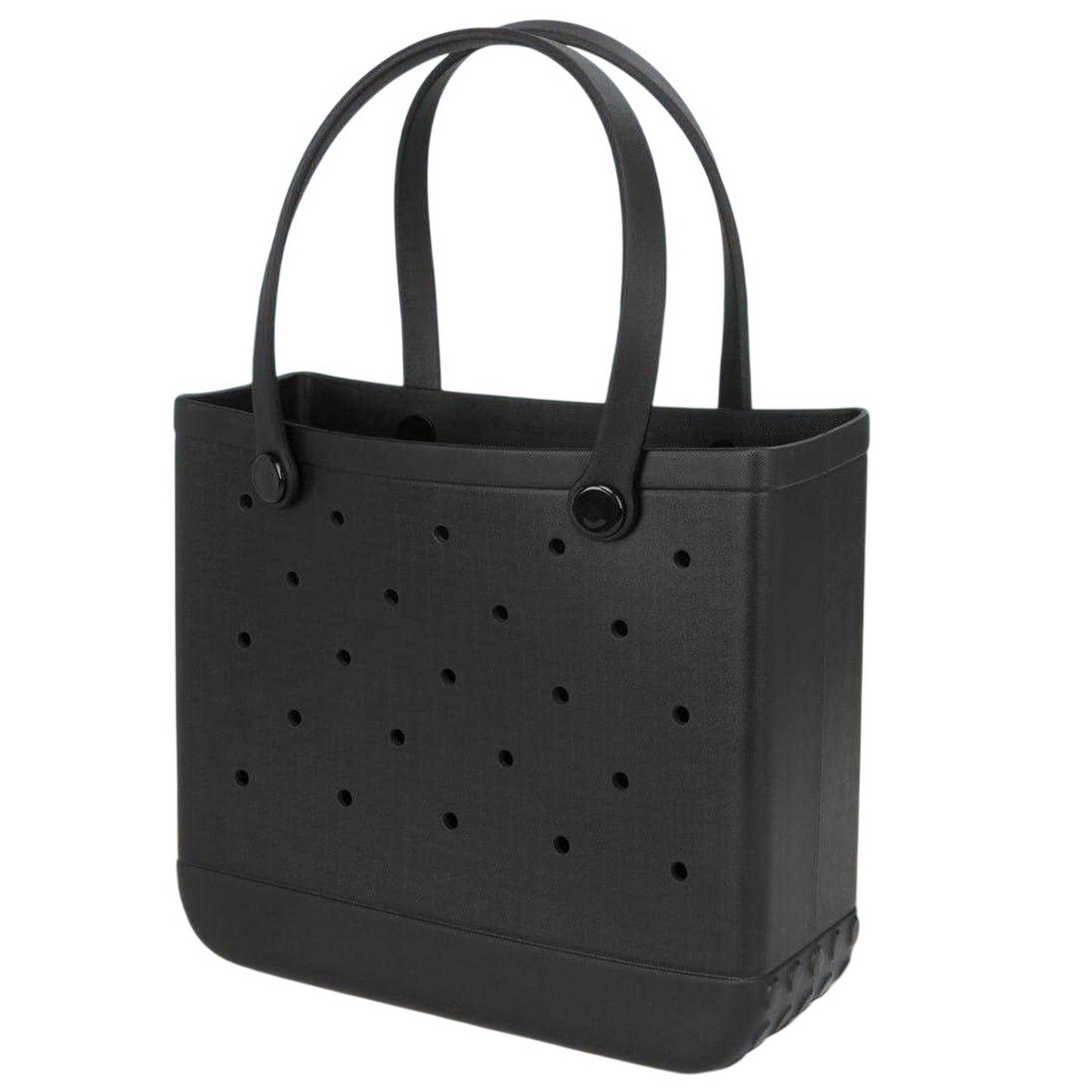 Black - Back - Miso Perforated Beach Tote Bag