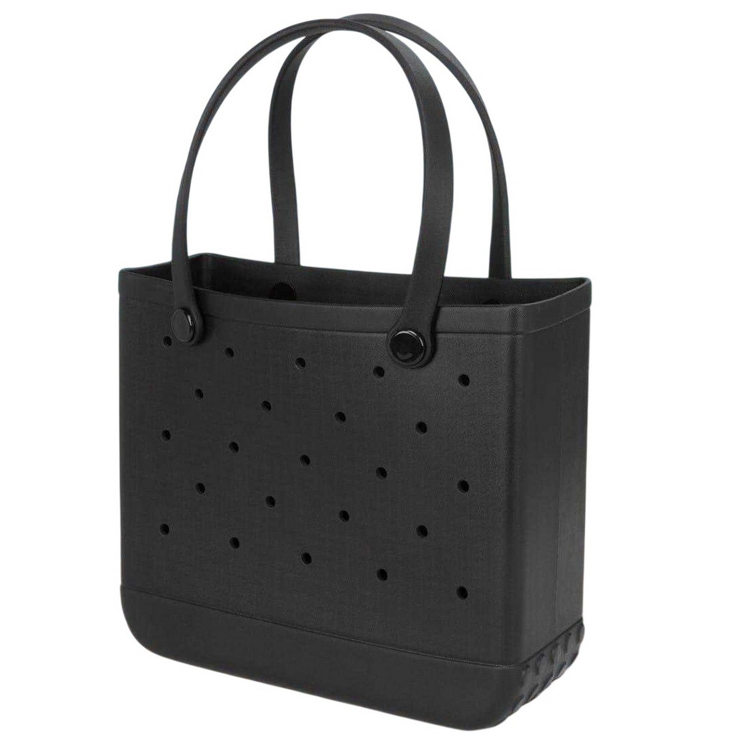 Black - Back - Miso Perforated Beach Tote Bag