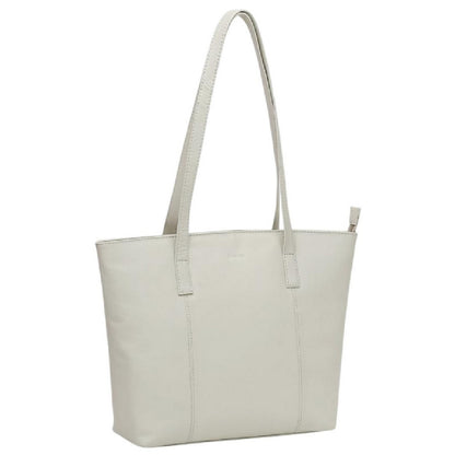 Off White - Back - Firetrap Womens-Ladies Leather Tote Bag