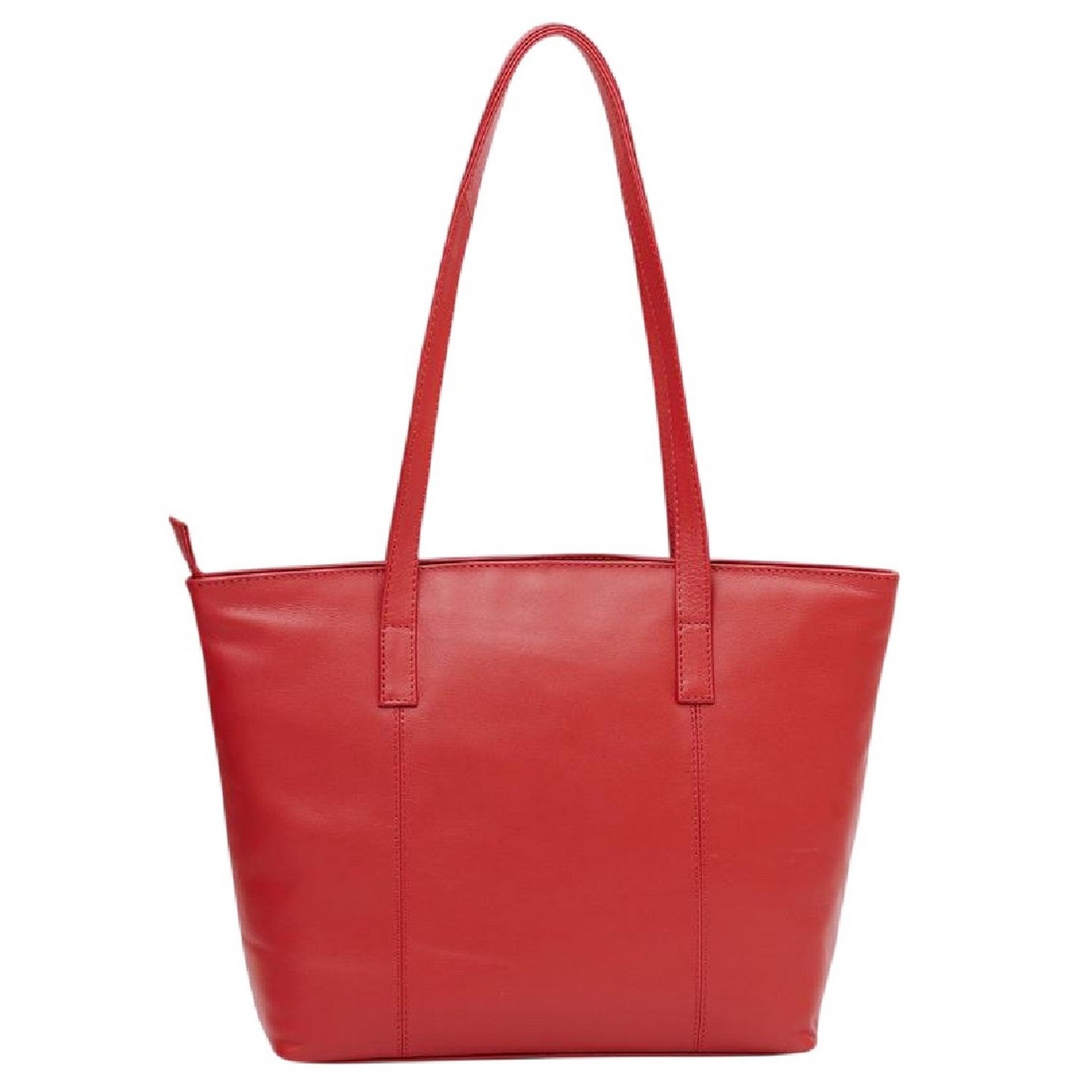 Red - Back - Firetrap Womens-Ladies Leather Tote Bag