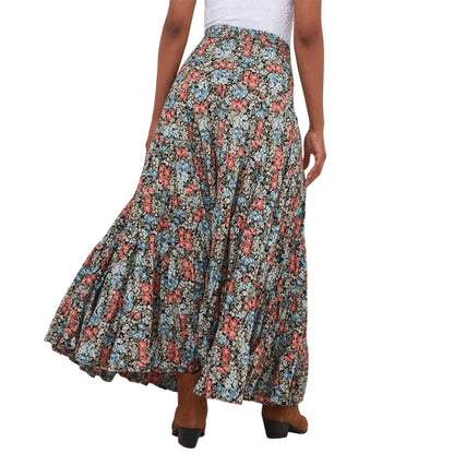 Multicoloured - Back - Joe Browns Womens-Ladies Boho Maxi Skirt