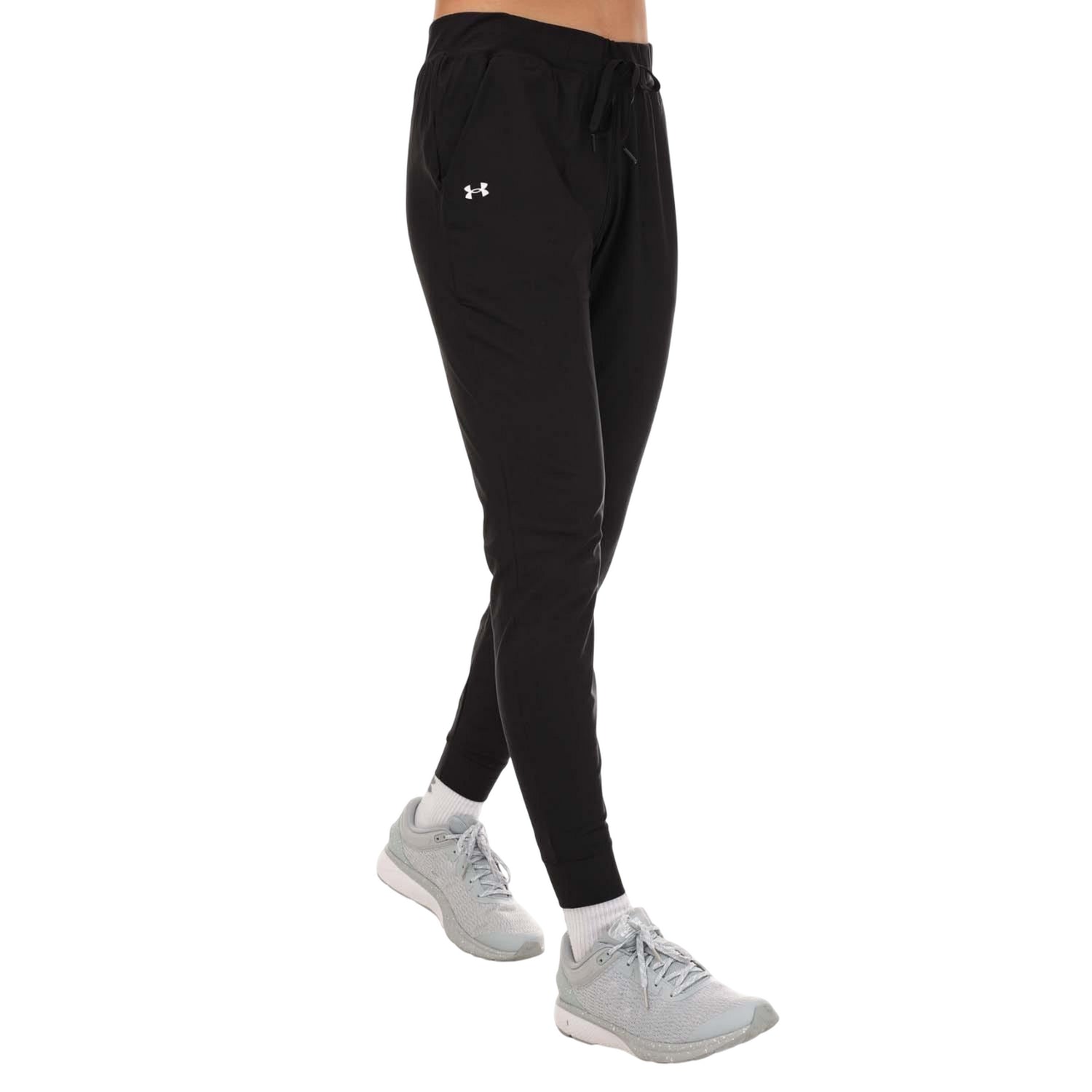 Black - Front - Under Armour Womens-Ladies Vanish Jogging Bottoms