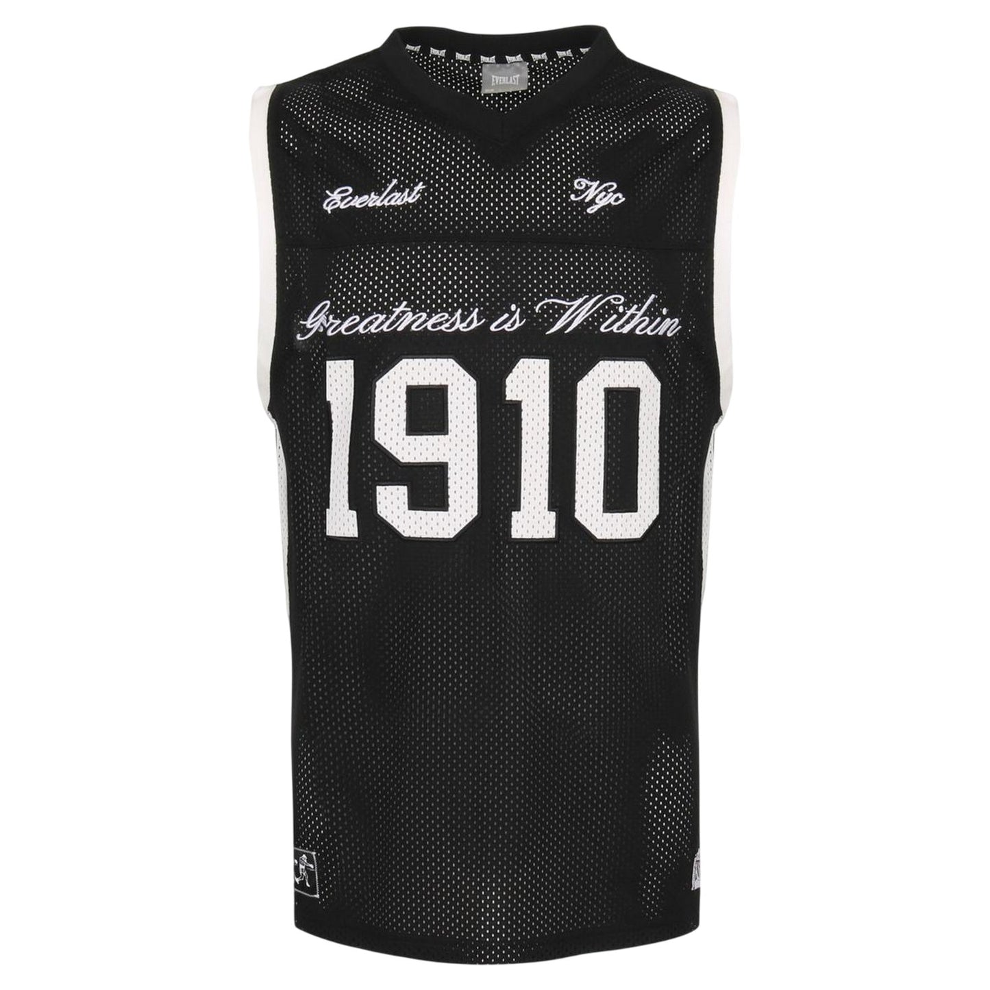 Black - Front - Everlast Mens Sleeveless Basketball Tank Top