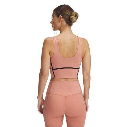 Pink - Back - Under Armour Womens-Ladies Meridian Sports Bra