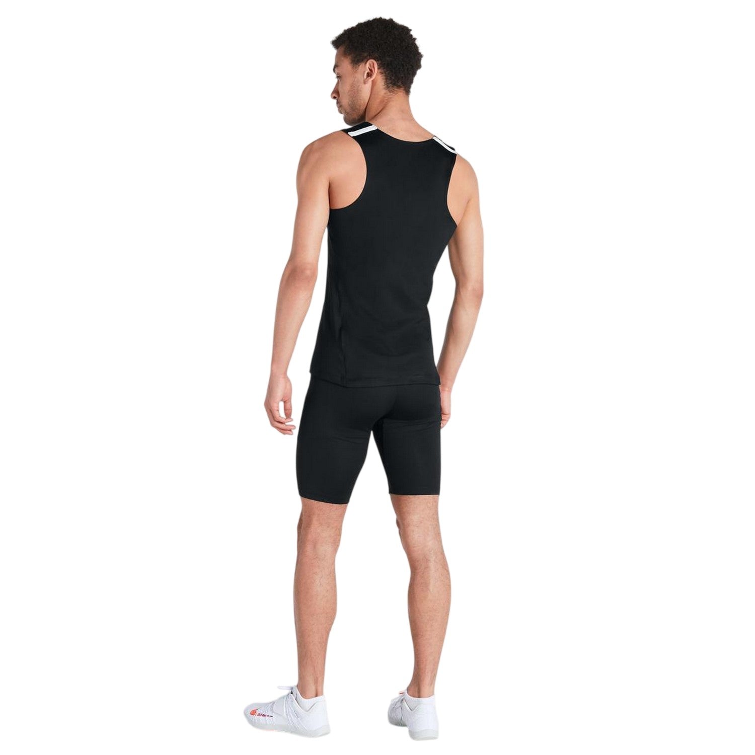 Black - Back - Nike Mens Crew Neck Slim Tank Top