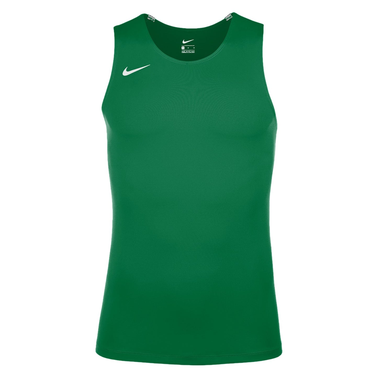 Pine Green - Front - Nike Mens Crew Neck Slim Tank Top