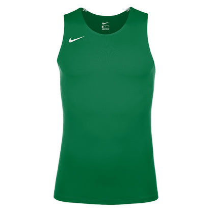 Pine Green - Front - Nike Mens Crew Neck Slim Tank Top