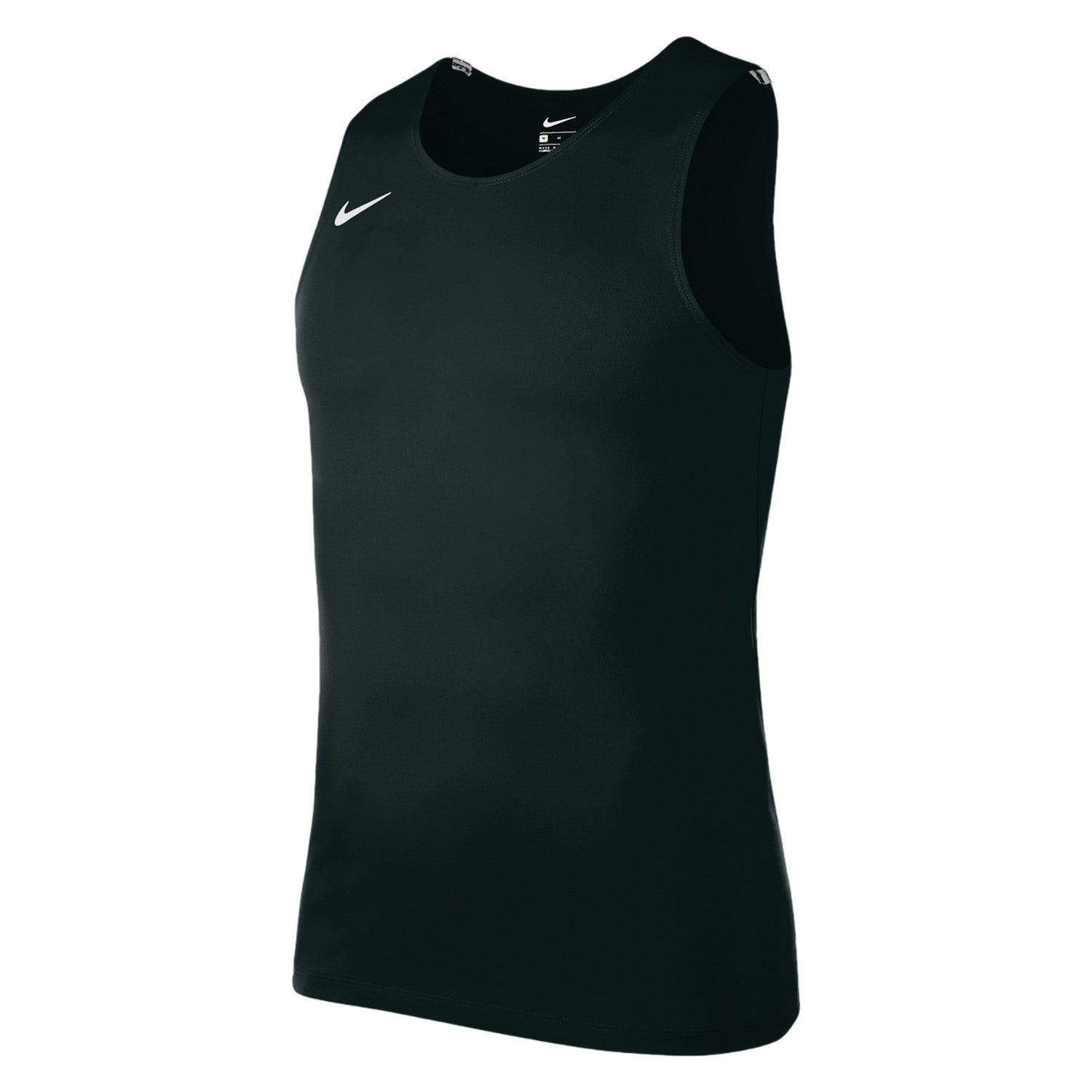Black - Front - Nike Mens Crew Neck Slim Tank Top