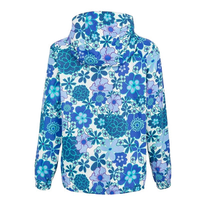Purple-Beige - Back - Gelert Womens-Ladies Floral Waterproof Jacket