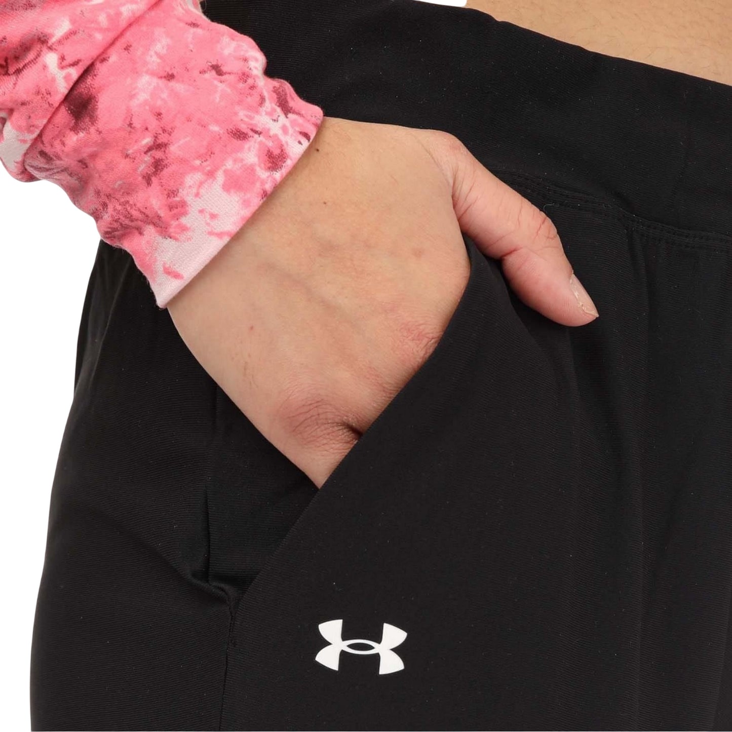 Black - Side - Under Armour Womens-Ladies Vanish Jogging Bottoms