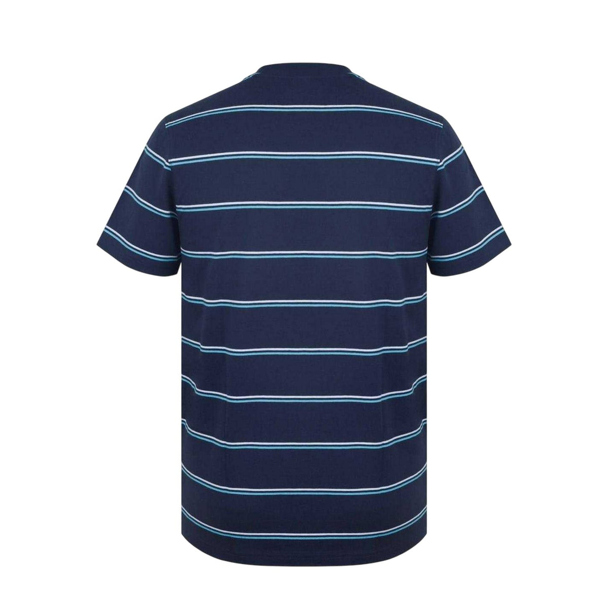 Navy - Back - SoulCal Mens Striped Pocket Regular T-Shirt